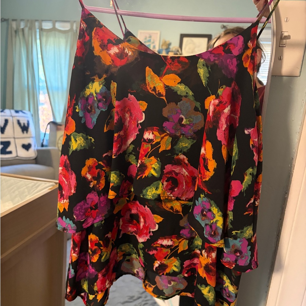 Paper Crane Multicolor Floral Camisole